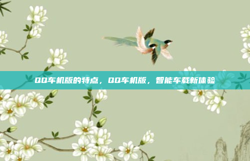 QQ车机版的特点，QQ车机版，智能车载新体验